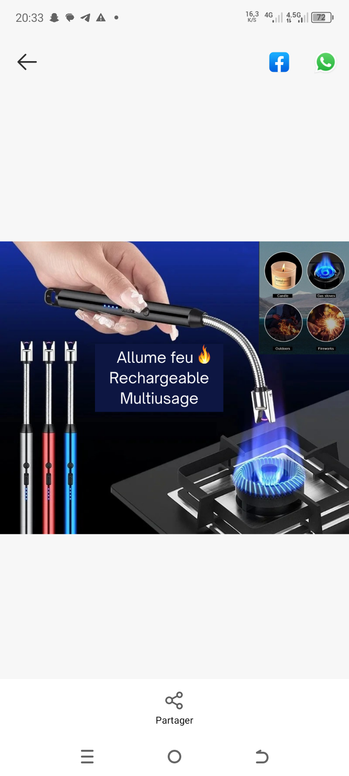 Electric gas lighter
